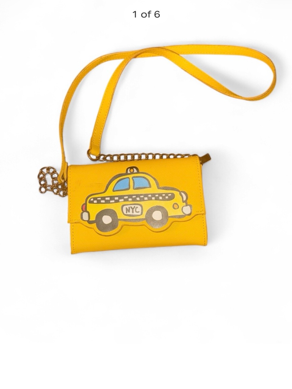 Marc Tetro Yellow Taxi Crossbody Bag - NYC Graphic